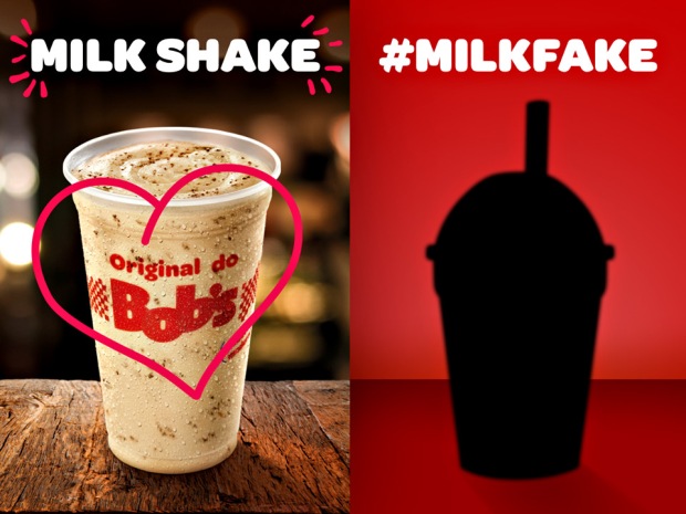 MilkFake foi a resposta do Bobs ao McDonald's